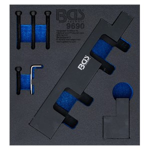 BGS Uložak za radionička kolica 1 /6: set alata za podešavanje bregaste osovine | za Opel 2.0 SIDI