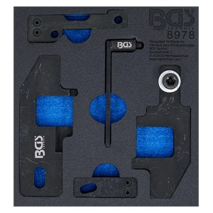 BGS Uložak za radionička kolica 1 /6: set alata za podešavanje motora | za PSA, Toyota 1.0, 1.2 VTi