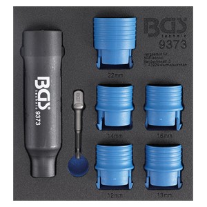 BGS Uložak za radionička kolica 1 /6: set četki za čišćenje usadnih vijaka i vijaka i matica kotača