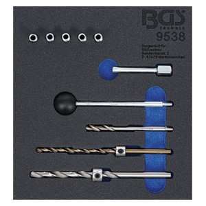 BGS Uložak za radionička kolica 1 /6: set za popravak navoja | za pričvrsne vijke injektora | 10-dijelni