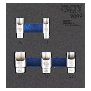 BGS Uložak za radionička kolica 1 /6: specijalni umetci za zglobne cijevne priključke | 5-dijelni