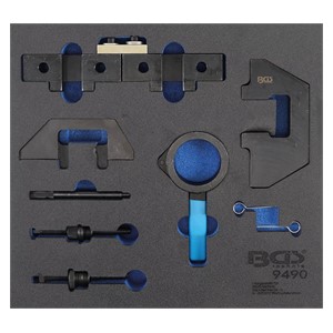 BGS Uložak za radionička kolica 2 /3: komplet alata za postavljanje motora | za BMW M42, M43, M50, M52, M60, M51