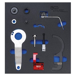 BGS Uložak za radionička kolica 2 /3: set alata za namještanje motora | za BMW i MINI, 1,5 i 2,0 l dizelski