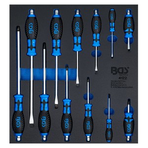 BGS Uložak za radionička kolica 2 /3: set odvijača | 12-dijelni