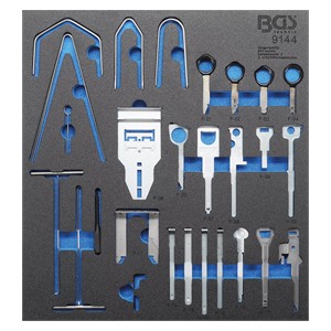 BGS Uložak za radionička kolica 2 /3: set za demontažu radio sustava | 52-dijelni