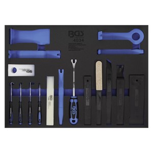 BGS Uložak za radionička kolica 3 /3: set alata za otpuštanje, montažnih klinova i kuka | 17-dijelni