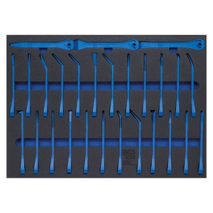 BGS Uložak za radionička kolica 3 /3: set klinova za ukrasne letve i strugača | 27-dijelni