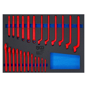 BGS Uložak za radionička kolica 3 /3: Set okastih VDE ključeva i viličastih VDE ključeva | 24-dijelni