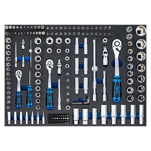BGS Uložak za radionička kolica 3 /3: set utičnih ključeva | 192-dijelni