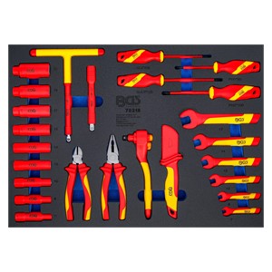 BGS Uložak za radionička kolica 3 /3: set utičnih VDE ključeva | 10 mm (3 /8) | 26-dijelni