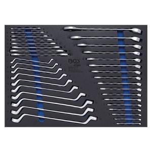 BGS Uložak za radionička kolica 3 /3: viličasti /okasti ključ | 35-dijelni