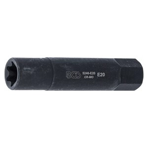 BGS Umetak E-profila za utični ključ, ekstra dugi | pogon vanjski šesterokut 22 mm | E20