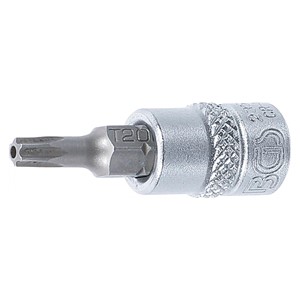 BGS Umetak za bit | 6,3 mm (1 /4) | T-profil (za Torx) s provrtom T20