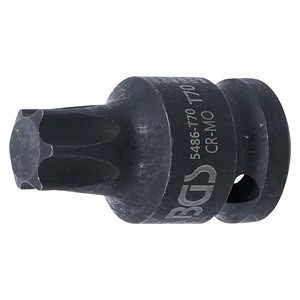 BGS Umetak za teretni bit | duljina 42 mm | 12,5 mm (1 /2) | T-profil (za Torx) T70