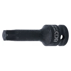 BGS Umetak za teretni bit | duljina 75 mm | 12,5 mm (1 /2) | T-profil (za Torx) T60