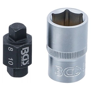 BGS Umetak za vijke za ispuštanje ulja | četverokutni | 8 mm /10 mm