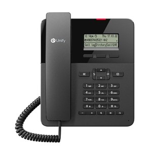 Unify OpenScape Desk Phone CP110 Analog telephone Black