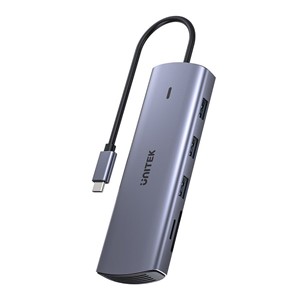 UNITEK 9-in-1 USB-C Hub, HDMI, VGA, SD, RJ45, PD 100W