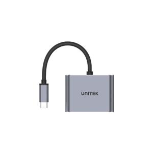 UNITEK D1049A notebook dock/port replicator USB 2.0 Type-C Silver