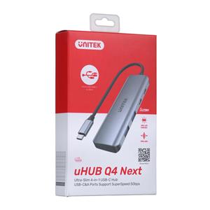 UNITEK HUB USB-C H1107Q; USB-A x2, USB-C x2