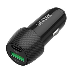 Unitek P1400A Car charger 38W USB-A USB-C QC 3.0