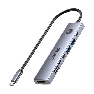 UNITEK USB-C 7-in-1 PD 100W HDMI 2.0 HUB WITH ON /OFF SWITCH