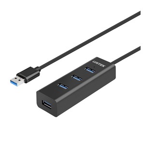 UNITEK Y-3089 interface hub USB 3.2 Gen 1 (3.1 Gen 1) Type-A 5000 Mbit /s Black