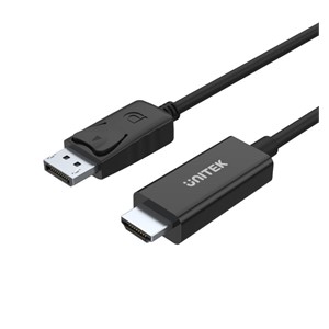 UNITEK Y-5118CA video cable adapter 1.8 m HDMI Type A (Standard) DisplayPort Black