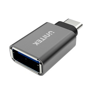 UNITEK Y-A025CGY cable interface /gender adapter USB Type-C USB Type-A Metallic