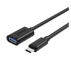 UNITEK Y-C476BK USB cable USB 3.2 Gen 1 (3.1 Gen 1) 0.2 m USB C USB A Black