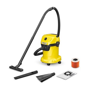 Universal hoover KARCHER WD 3 V-17 /4 /35 + nozzles 17 l 1000 W (1.628-124.0) Black, Yellow