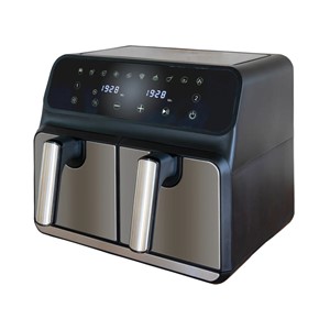 Unold 58685 fryer Double 8 L Stand-alone 1700 W Hot air fryer Black, Grey