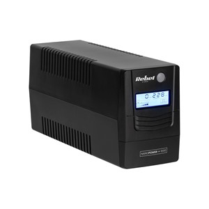 UPS REBEL model Nanopower Plus 1000 (offline, 1000VA /600W, 230 V, 50Hz, LCD, USB, RJ45)