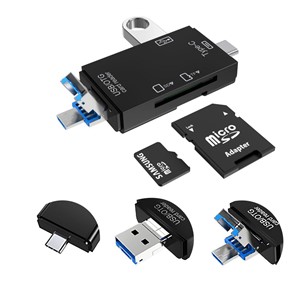 VAKOSS CARD READER 6IN1 USB A /MICRO USB /USB C /SD /MICRO SD /USB TC-R425X