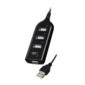 Vakoss TC-234UX interface hub USB 2.0 Black