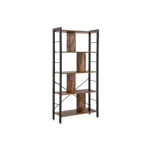 VASAGLE 4-tier universal bookshelf, rustic brown