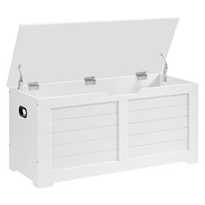 VASAGLE Bench White 40 x 100 x 46 cm