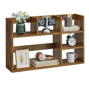 VASAGLE cabinet or shelf unit with 6 shelves, rustic brown
