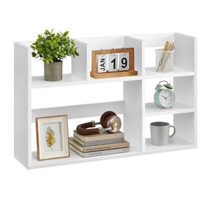 VASAGLE cabinet or shelf unit with 6 shelves, white