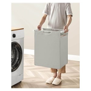 VASAGLE laundry basket, white, BLH101W01