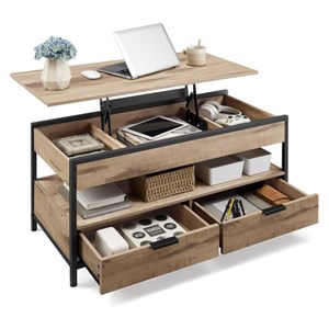 VASAGLE Side table with drawers