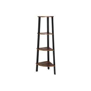VASAGLE Vintage Corner Stand, Rustic Brown