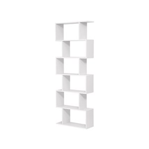 VASAGLE Wooden freestanding bookcase with 6 shelves LBC61WT