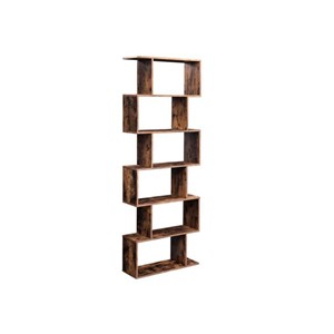 VASAGLE Wooden shelf - display cubes, rustic brown