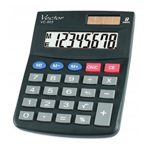Vector VC-805 Office Calculator, black