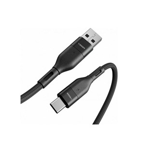 VEGER AC03 braided USB-A to USB-C cable, 1.2 m, black