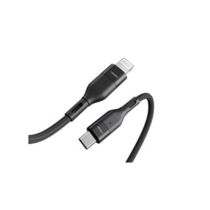 VEGER CL01 braided USB-C to Lightning cable, 1.2 m, black