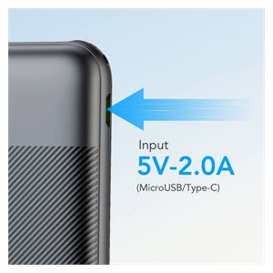 VEGER L10S PowerBank 10,000 mAh LCD, black