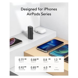 VEGER PlugON Lightning 5000 mAh portable battery, black