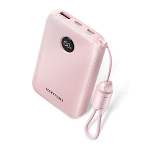 Vention 10000mAh Powerbank 2xUSB-C 1xUSB-A 22.5W, pink